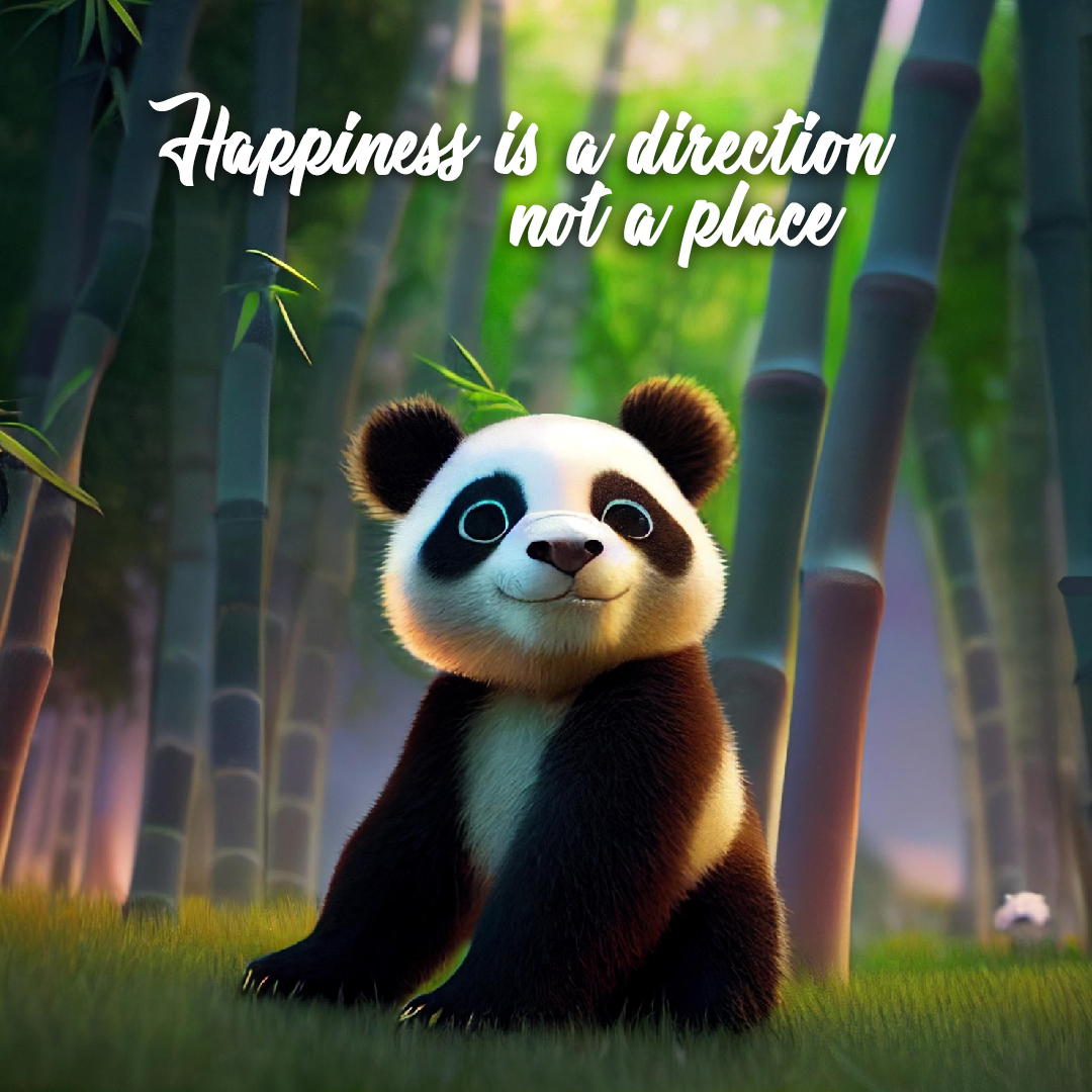 Happiness is a direction, not a place